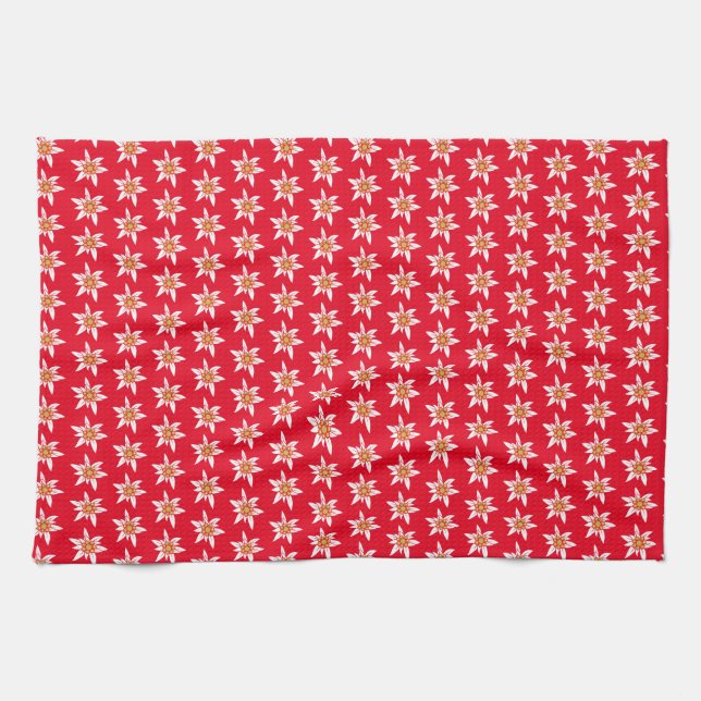 Paño De Cocina Patrón Edelweiss (Horizontal)
