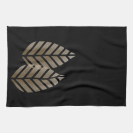 Paño De Cocina Patrón elegante de platino de cobre de los pieles