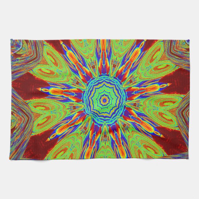 Paño De Cocina Patrón étnico asiático-africano (Horizontal)