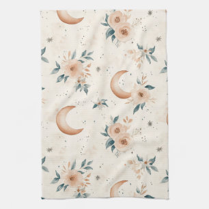 Paño De Cocina Patrón floral celestial (1)