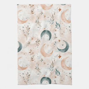 Paño De Cocina Patrón floral celestial (6)