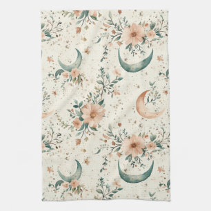 Paño De Cocina Patrón floral celestial (8)