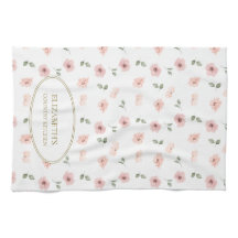 Patrón floral con nombre personalizado