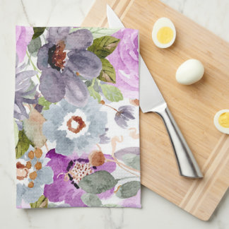 Paño De Cocina Patrón floral de acuarela