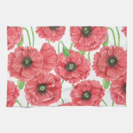 Paño De Cocina Patrón floral de cachorros acuáticos