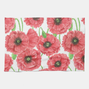 Paño De Cocina Patrón floral de cachorros acuáticos