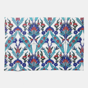 Paño De Cocina Patrón floral de Iznik turco