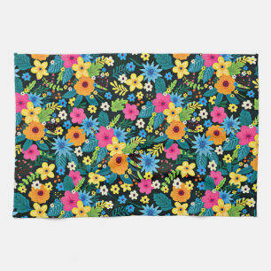 Paño De Cocina Patrón floral de vibrante Ditsy-43785