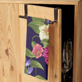 Paño De Cocina Patrón floral estético sin costuras