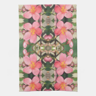 Paño De Cocina Patrón floral rosado