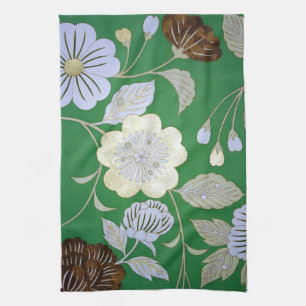 Paño De Cocina Patrón floral, textil de KIMONO japonés