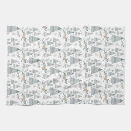 Paño De Cocina Patrón Fox de Wood de Invierno Occidental