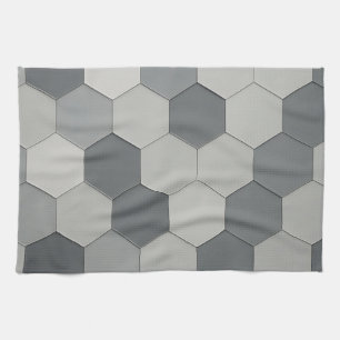 Paño De Cocina Patrón geométrico de baldosas hexagonales modernas