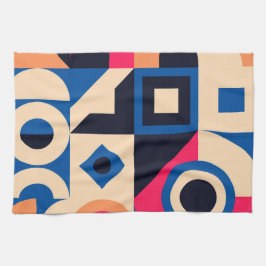 Paño De Cocina patrón geométrico de círculo colorido