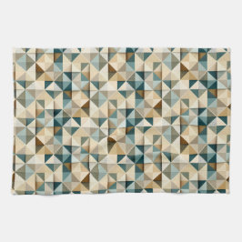 Paño De Cocina patrón geométrico de triángulo de patchwork