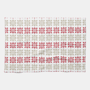 Paño De Cocina Patrón geométrico VI del signo del SUN letón tradi