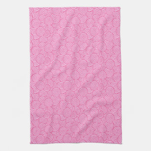 Paño De Cocina Patrón giratorio japonés - rosa de menta suave