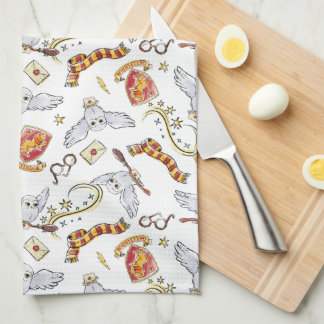 Paño De Cocina Patrón Hedwig de color de agua GRYFFINDOR™