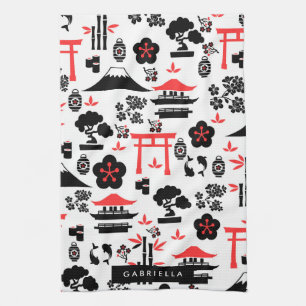 Paño De Cocina Patrón japonés