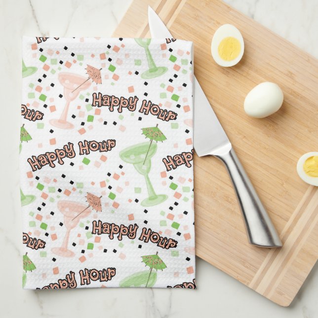 Paño De Cocina Patrón Margarita  (Doblado Cuarto)