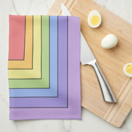 Paño De Cocina Patrón moderno de colores arcoiris coloridos