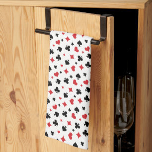 Paño De Cocina Patrón moderno de palos de cartas de juego