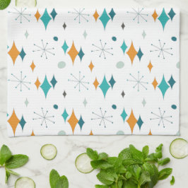 Paño De Cocina Patrón moderno Starburst Mid Century