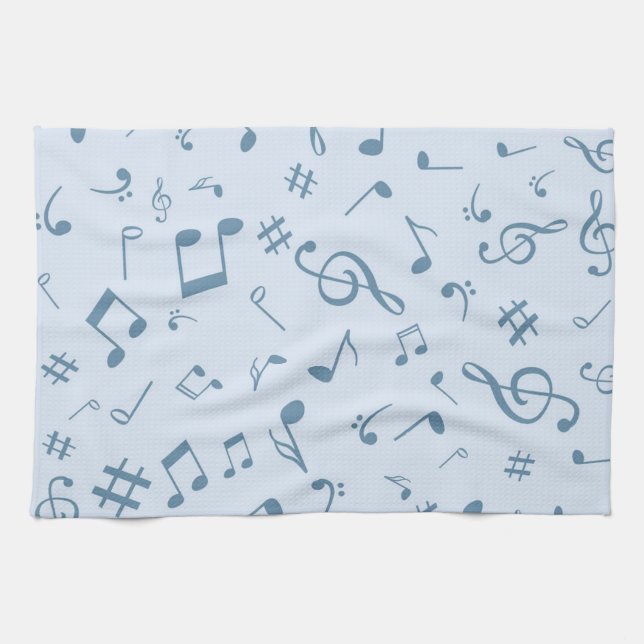 Paño De Cocina Patrón musical (Horizontal)