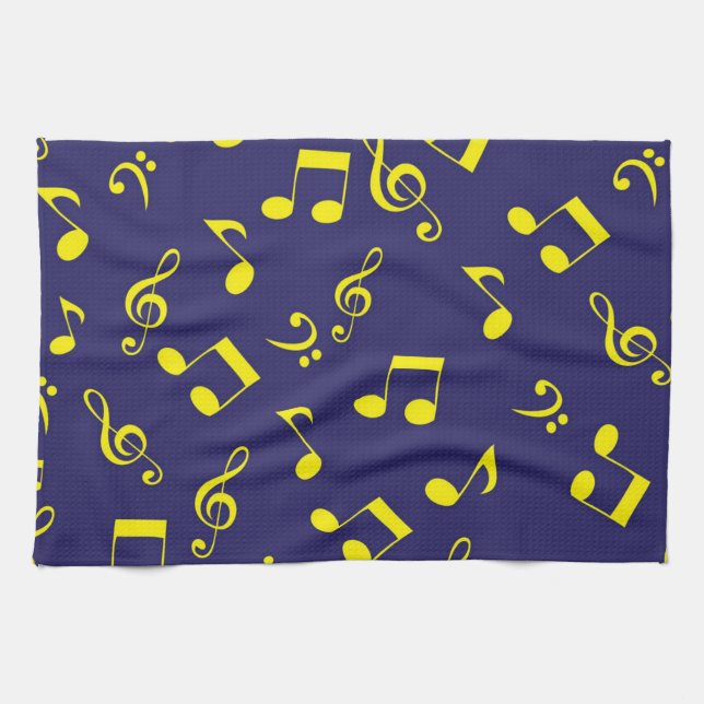 Paño De Cocina Patrón musical (Horizontal)