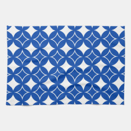 Paño De Cocina Patrón naval azul y blanco