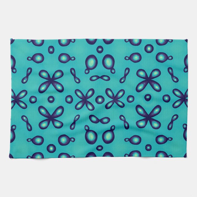 Paño De Cocina Patrón Orbital Atómica de Química Orgánica (Horizontal)