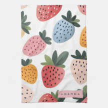 Patrón personalizado de fresa de fruta