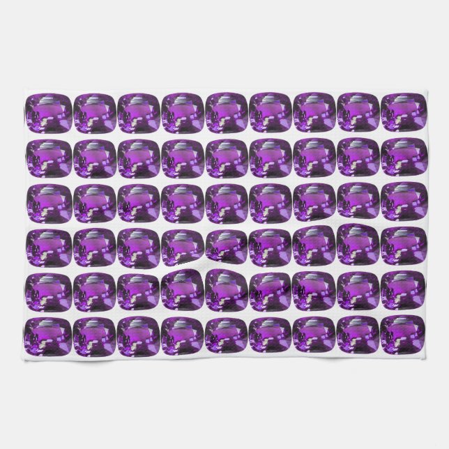 Paño De Cocina Patrón púrpura (Horizontal)