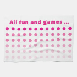 Paño De Cocina Patrón rosa y blanco