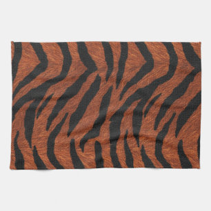 Paño De Cocina Patrón Salvaje de Raya de Tigre