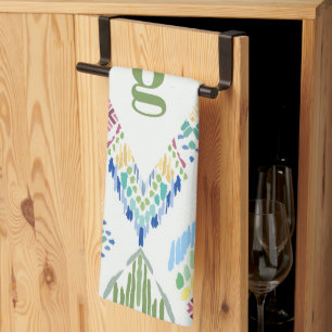Paño De Cocina Patrón sin soldadura de Ikat Floral