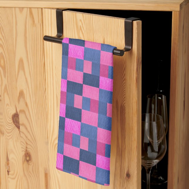 PAÑO DE COCINA PATRÓN TEXTIL (Pliegue de tercios)