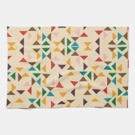 Paño De Cocina Patrón triangular de Kilim beige