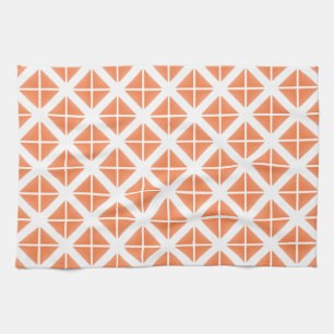 Paño De Cocina Patrón triangular de moda naranja