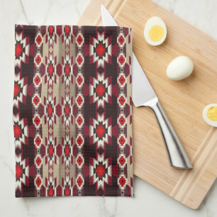 Paño De Cocina Patrón tribal étnico del suroeste.