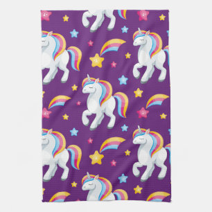 Paño De Cocina Patrón unicornio de caballo mágico