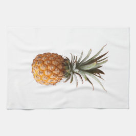 Paño De Cocina Patrón verde amarillo pálido Yummy de piña