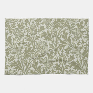 Paño De Cocina Patrón verde William Morris Thistle Sage