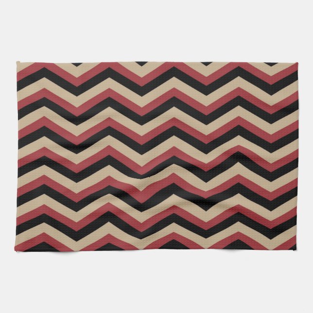 Paño De Cocina Patrón Zig Zag moderno (Horizontal)