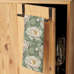Paño De Cocina Patronato de Viñeta Floral Peony