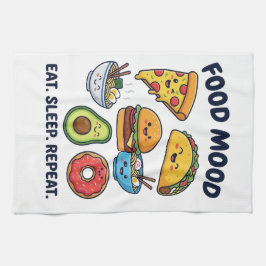 Paño De Cocina Patrones de humor de comida rápida kawaii
