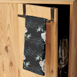 Paño De Cocina Patrones de vacaciones de rosas de invierno