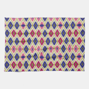 Paño De Cocina Patrones geométricos: Ilustra textil tradicional