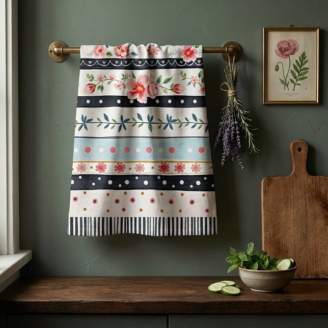 Paño De Cocina Patrones mixtos shabby chic (Subido por el creador)