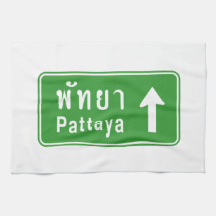 Paño De Cocina Pattaya Antes ⚠ ⚠ De Tráfico De La Autopista Taila